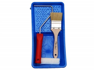 Sada na nábytek-váleček 10 cm+vana+štětec